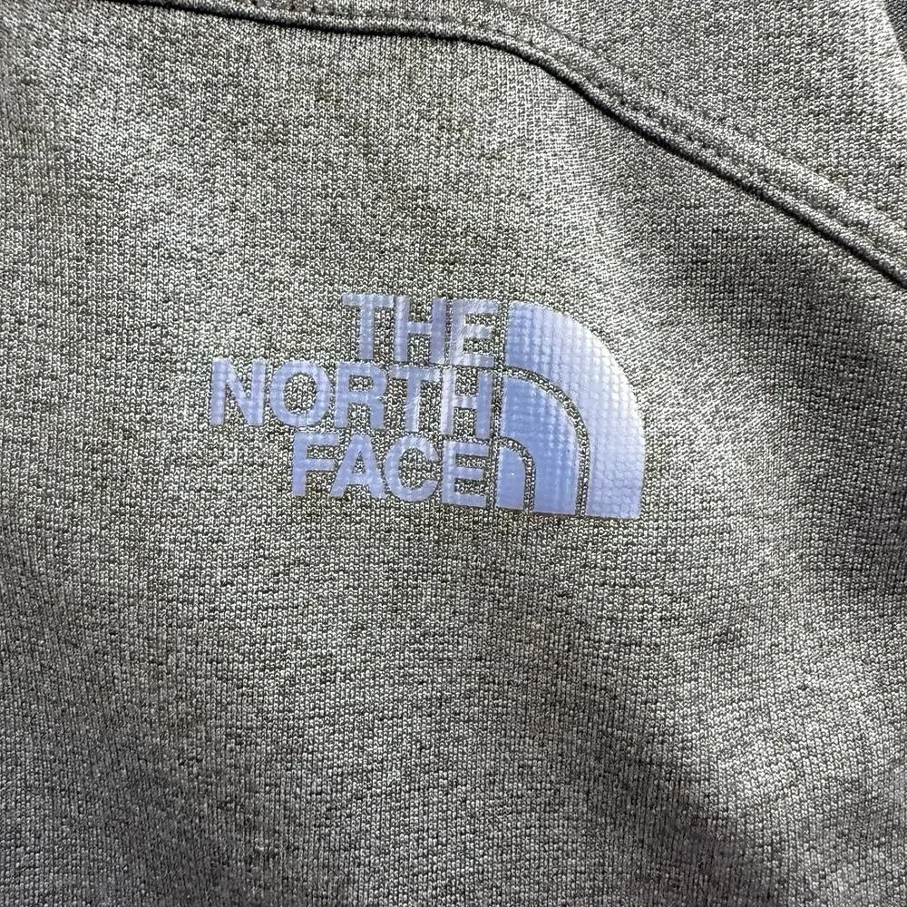 The North Face Mens L Navy Heather 1/2 Zip Fleece Lined Pullover Sweater FA16